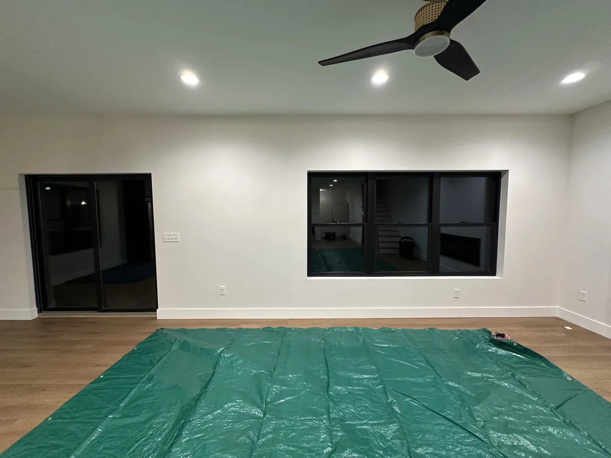 Completed room painting